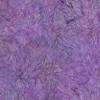 Pixie Patch 112626425 Swirling Leaves Purple Heather by Jerry Khiev for Island Batik