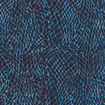Serene Sea 112644595 Netting Blue Midnight Blue by Jerry Khiev for Island Batik