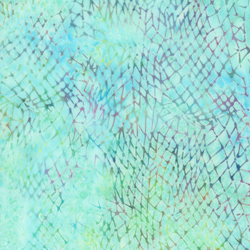 Serene Sea 112644905 Netting Teal Aqua by Jerry Khiev for Island Batik