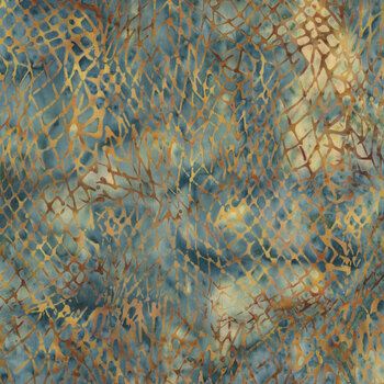 Coastal Current 112644500 Netting Blue Heavenly by Jerry Khiev for Island Batik
