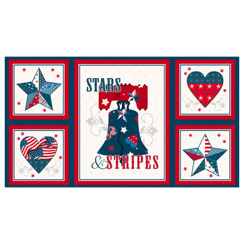 Freedom and Glory 30115-423 Craft Multi Panel by Beth Grove for Wilmington Prints