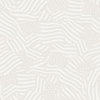 Freedom and Glory 30118-222 Packed Flags Cream by Beth Grove for Wilmington Prints
