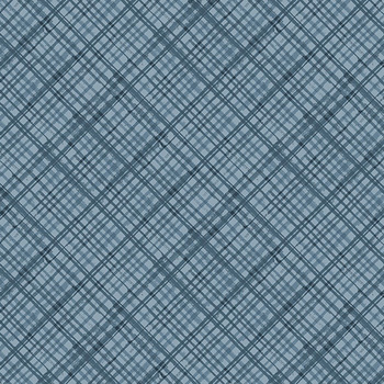 Freedom and Glory 30122-444 Plaid Denim Blue by Beth Grove for Wilmington Prints
