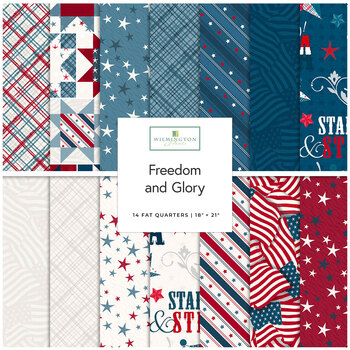 Freedom and Glory  Fat Quarter Bundle Beth Grove for Wilmington Prints