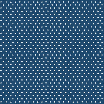 Blossom Blues 46109-441 Polka Dots Dark Blue by Silvi Vassileva for Wilmington Prints