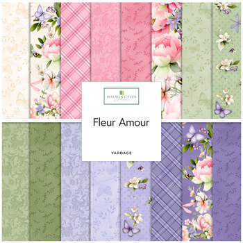 Fleur Amour  Yardage by Nancy Mink for Wilmington Prints