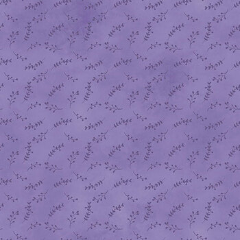 Fleur Amour 33955-660 Small Branches Purple by Nancy Mink for Wilmington Prints
