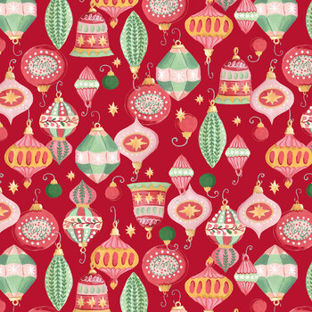 Letters to Santa 55782-1 Ornamental Red by Jennifer Moore for Windham Fabrics