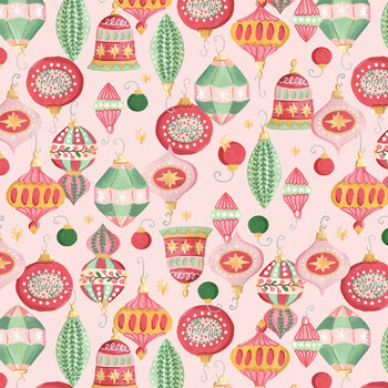 Letters to Santa 55782-5 Ornamental Blush by Jennifer Moore for Windham Fabrics