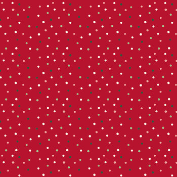Letters to Santa 55786-1 Snowballs Red by Jennifer Moore for Windham Fabrics