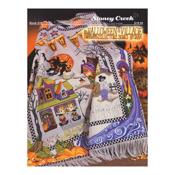 Halloween Village Collectors' Series Afghan Cross Stitch Pattern
