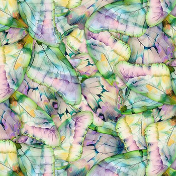 Ambrosia BUG-CD4623 Packed Butterflies Yellow by Timeless Treasures Fabrics