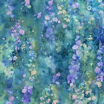 Ambrosia FLEUR-CD4621 Wild Floral Field Green by Timeless Treasures Fabrics
