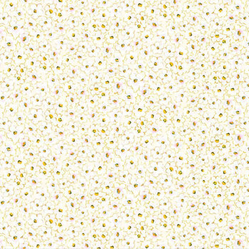 Berry Bliss FRUIT-CD4634 Packed Strawberry Flower Cream by Timeless Treasures Fabrics