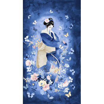 Sapphire PANEL-CD4660 Japanese Geisha Panel by Chong-A Hwang for Timeless Treasures Fabrics