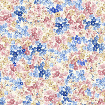 Sapphire SAPPHIRE-CD4667 Packed Cherry Blossoms Multi by Chong-A Hwang for Timeless Treasures Fabrics