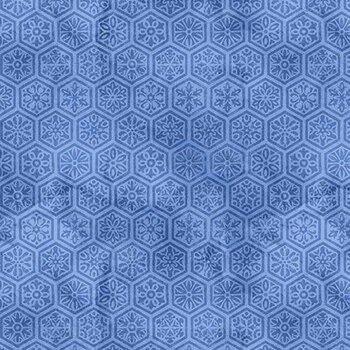 Sapphire SAPPHIRE-CD4673 Geo Paperwall Floral Blue by Chong-A Hwang for Timeless Treasures Fabrics