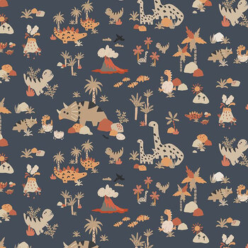 Slate to the Party STELLA-D3811 Raptors Realm Eclipse by Dear Stella Designs