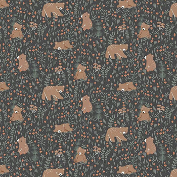 Timber & Tail STELLA-D3859 Bear With Me Charcoal by Dear Stella Designs