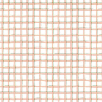 Nottingham Rose W105-057-158 Plaid Pink by Susan Winget for White Owl Textiles