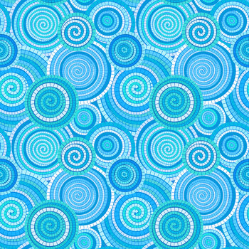 Aegean L88B Thalassa Swirl Sea Greens by Lewis & Irene