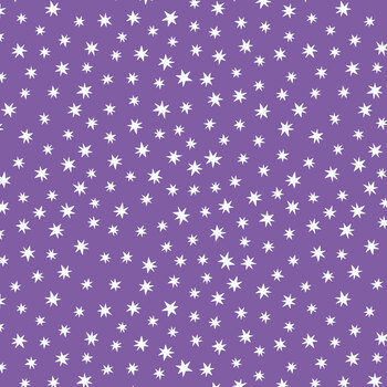 Haunted Hollow L113B Stars on Light Purple by Lewis & Irene