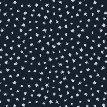 Haunted Hollow L113C Stars on Dark Midnight Blue by Lewis & Irene