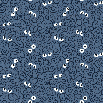 Haunted Hollow L115A Eyes on You Dusky Blue by Lewis & Irene