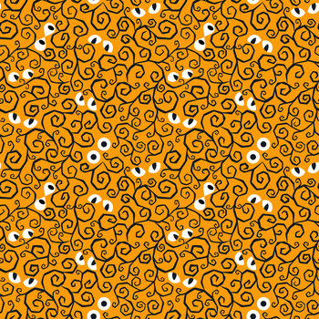 Haunted Hollow L115B Eyes on You Orange by Lewis & Irene