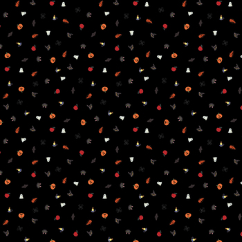 Happy Halloween WB103 Trick or Treat Midnight by Wee Blue Bell for Lewis & Irene