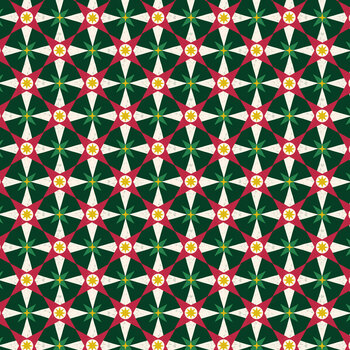 Merry Christmas C150C Patchwork Green by Lewis & Irene