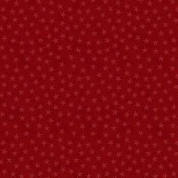 Red, White, & Gnome W180-022-555 Tiny Stars Red by Yvette St. Amant for White Owl Textiles