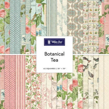 Botanical Tea  10" Stack Graphic 45 for White Owl Textiles