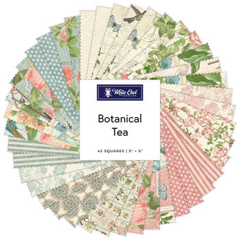 Botanical Tea  5" Stamps Graphic 45 for White Owl Textiles