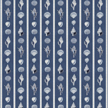 Coastal Treasures W100-035-771 Border Stripe Multi by Nicole Tamarin for White Owl Textiles