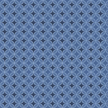 Coastal Treasures W100-041-777 Foulard Blue by Nicole Tamarin for White Owl Textiles
