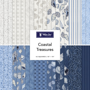 Coastal Treasures  10" Stack Nicole Tamarin for White Owl Textiles