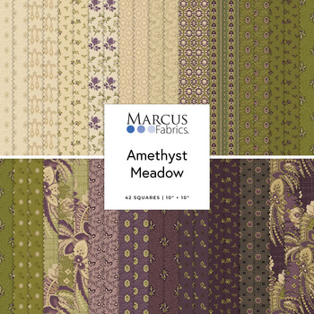 Amethyst Meadow  10" Stack Paula Barnes for Marcus Fabrics