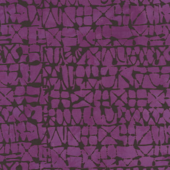 Moody Mod: Part 2 757Q-13 Graphik Klee Damson Plum by Marcia Derse for Anthology Fabrics