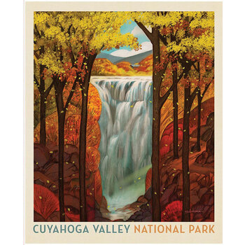 National Parks Wilderness & Wonder PD17703-PANEL Cuyahoga Valley Poster Panel by Anderson Design Group for Riley Blake Designs