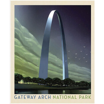 National Parks Wilderness & Wonder PD17704-PANEL Gateway Arch Poster Panel by Anderson Design Group for Riley Blake Designs