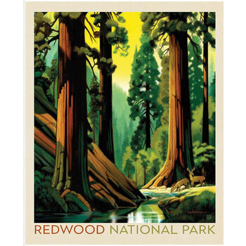 National Parks Wilderness & Wonder PD17709-PANEL Redwood Poster Panel by Anderson Design Group for Riley Blake Designs