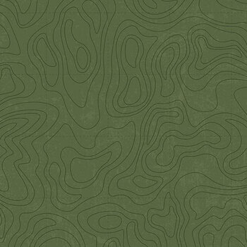 National Parks Wilderness & Wonder C13293-CHIVE Topographic by Anderson Design Group for Riley Blake Designs