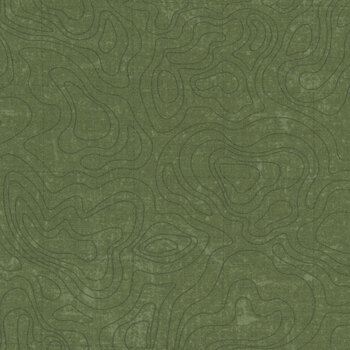 National Parks Wilderness & Wonder C13293-CHIVE Topographic by Anderson Design Group for Riley Blake Designs
