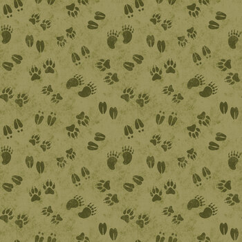 National Parks Wilderness & Wonder C19162-AVOCADO Animal Prints by Anderson Design Group for Riley Blake Designs