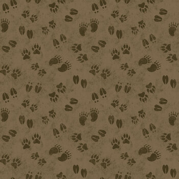 National Parks Wilderness & Wonder C19162-BROWN Animal Prints by Anderson Design Group for Riley Blake Designs