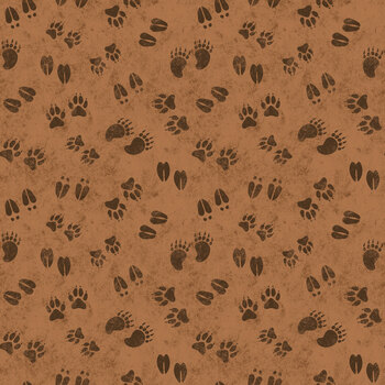 National Parks Wilderness & Wonder C19162-CINNAMON Animal Prints by Anderson Design Group for Riley Blake Designs