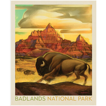 National Parks Wilderness & Wonder PD19142-PANEL Badlands Poster Panel by Anderson Design Group for Riley Blake Designs