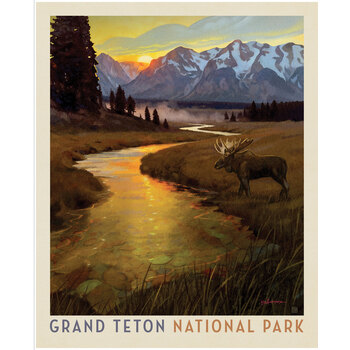 National Parks Wilderness & Wonder PD19149-PANEL Grand Teton Panel by Anderson Design Group for Riley Blake Designs