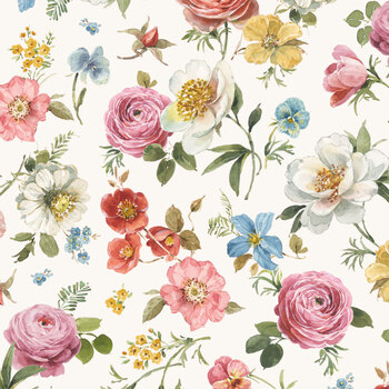 Little Garden Path CD19130-CREAM Main by Lisa Audit for Riley Blake Designs